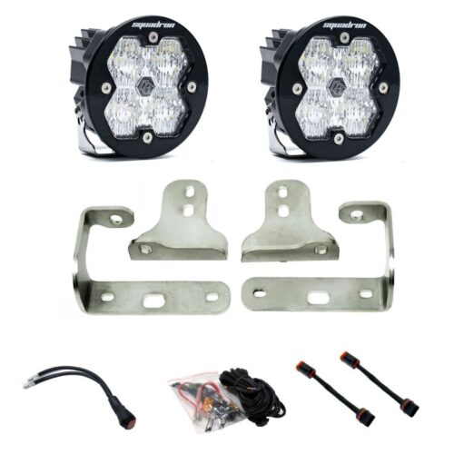 Baja Designs for 18-25 JL/JT / 20-25 Gladiator Sport Bumper Squadron-R Sport 2.0 Fog Kit (WC) - Clear