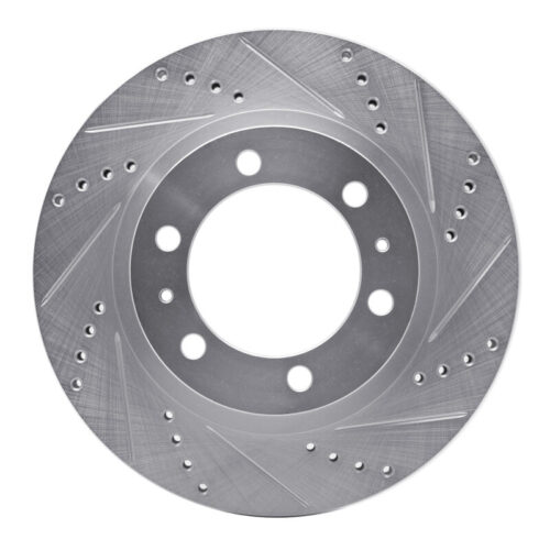 DFC 05-23 Toyota Tacoma Front Right Drilled & Slotted Silver Brake Rotor