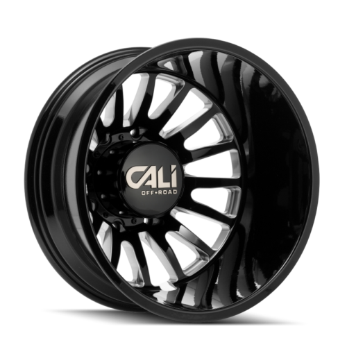 Cali Off-Road 9110D Summit Dually 22x8.25 / 8x165.1 BP / -232mm OS / 121.3mm Hub Gls Blk Mill Wheel - Image 3