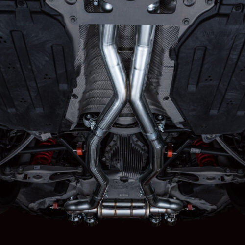 AWE Tuning SwitchPath Cat-Back Exhaust for BMW G8X M3/M4 - Chrome Silver Tips - Image 3