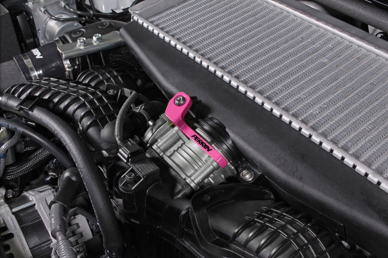 PERRIN 22-26 Subaru WRX / 19-25 Ascent / 20-25 Outback & Legacy Turbo TMIC Bracket - Hyper Pink - Image 4