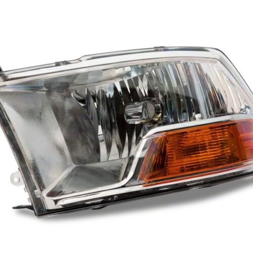 Raxiom for 2009-2018 Dodge RAM 1500 Axial OEM Rep Headlights w/ Single Bulb- Chrome Housing (Clear Lens) - Image 6
