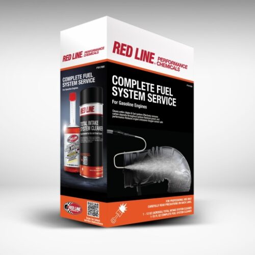 Alternative view of Red Line Complete Fuel System Service Kit - Intake Cleaner/Tank Add/S-Hook App w/Hose (Aerosol)