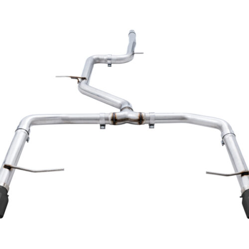 AWE Tuning Track Edition Exhaust - Diamond Black Tips (Fits OEM DP) for 18-21 Volkswagen Jetta GLI Mk7
