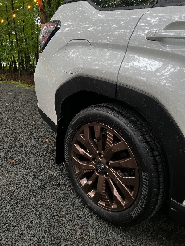 Rally Armor 25-26 Subaru Forester & Hybrid Black UR Mud Flap w/Metallic Black Logo - Image 8