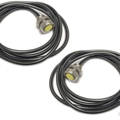 Artec Industries (2-Pack) - Led Bolt Light - 3 Watt Cool White Stainless Steel 11Mm Silver