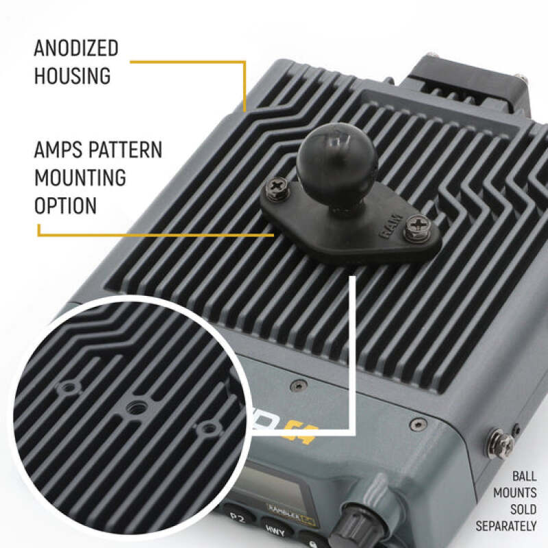 Rugged Radios Rambler G4 GMRS Band Mobile Radio with Stealth Antenna - Image 2