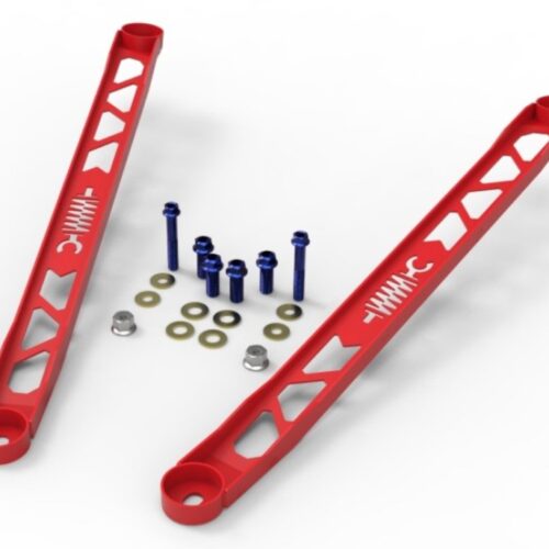 aFe Power CONTROL 304 Stainless Steel Front Suspension Strut Brace Red - Toyota GR Supra (A90) 20-21