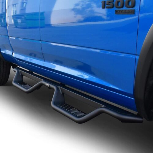Westin 09-18/19-24 Ram 1500 Quad Cab/Classic Outlaw Drop Nerf Step Bars Textured Black - Image 5