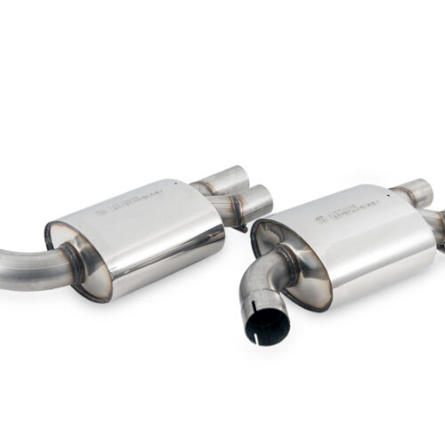 Alternative view of AWE Tuning Touring Edition Exhaust - Quad Outlet Diamond Black Tips for Audi C7.5 A6 3.0T