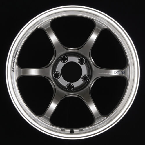Advan YAT8J22EHB RG-D2 18x9.5 +22 5x114.3 Machining and Racing Hyper Black Wheel