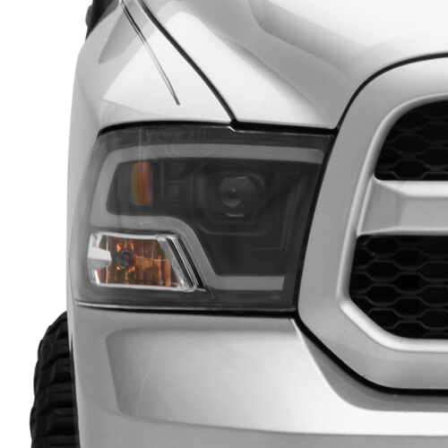 Raxiom for 2009-2018 RAM 1500 LED Halo Projector Headlights- Black Housing (Clear Lens) - Image 7