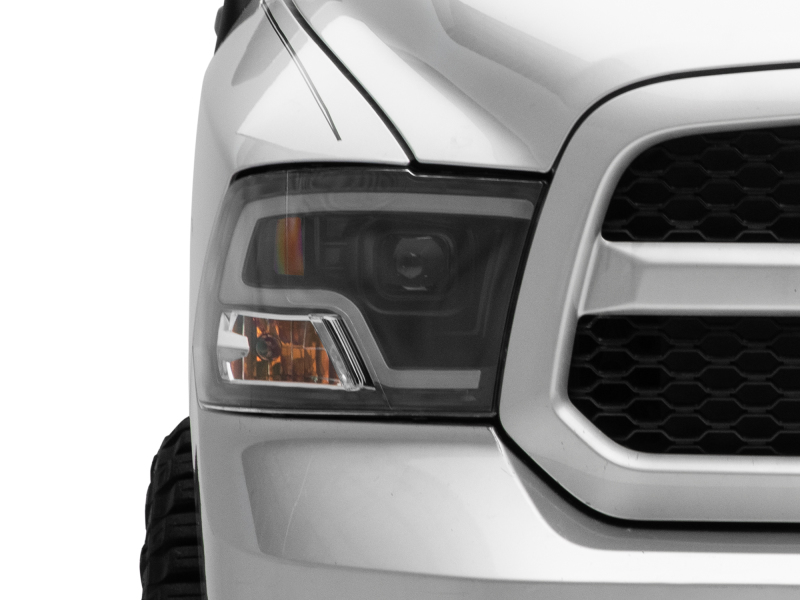 Raxiom for 2009-2018 RAM 1500 LED Halo Projector Headlights- Black Housing (Clear Lens) - Image 7