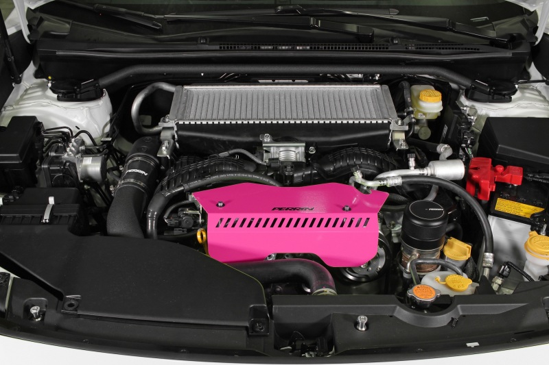 PERRIN 22-26 Subaru WRX Pulley Cover - Hyper Pink (TALL - For Use w/o PERRIN AOS) - Image 6