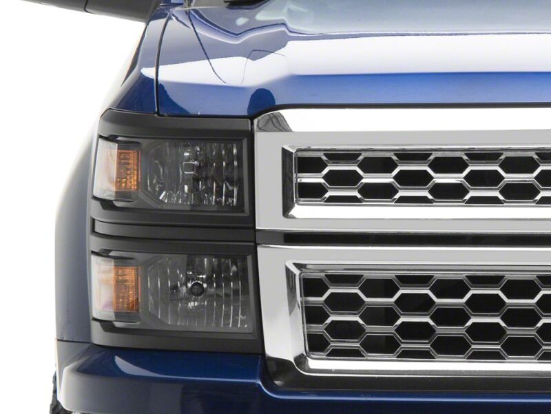 Raxiom for 2014-2015 Chevrolet Silverado 1500 OE Style Headlights/ Black Trim- Black - Clear Lens - Image 7