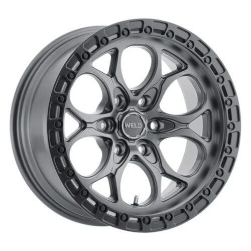 Weld 17x9 Ledge 6 6x139.7 ET00 BS 5.00 Satin GUN / Satin BLK Ring 106.1