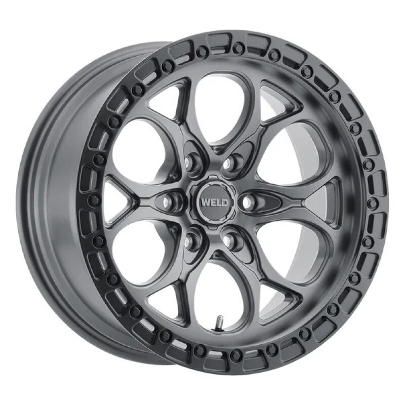 Weld 17x9 Ledge 6 6x139.7 ET00 BS 5.00 Satin GUN / Satin BLK Ring 106.1