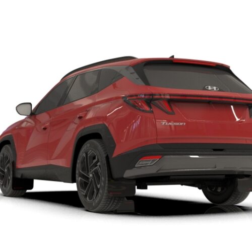 Rally Armor 25-26 Hyundai Tucson (Excl. ICE & XRT) Black UR Mud Flap w/ Dark Grey Logo - Image 4