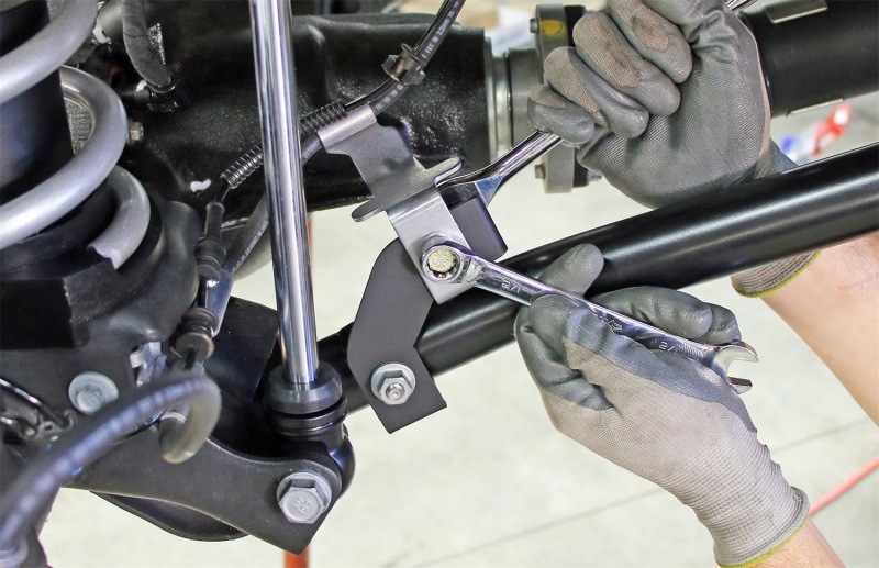 RockJock JL/JT Brake Line Relocation Bracket Kit Front Pair - Image 2