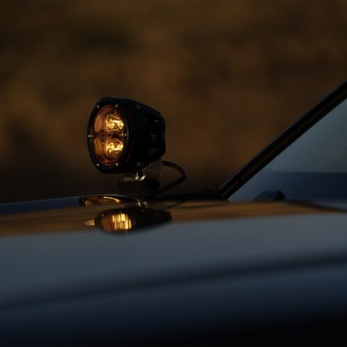 Rigid Industries 360-Series 4in Fog w/ Amber PRO Lens - White (Pair) - Image 3