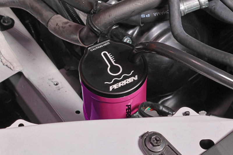 PERRIN 02-26 Subaru WRX / 04-21 STI / 13-26 BRZ/GR86/FRS/86 Coolant Overflow Tank - Hyper Pink - Image 7