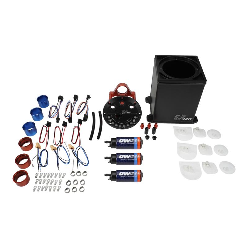 DeatschWerks 5.5L Modular Surge Tank Includes 3 DW400 Fuel Pumps - Image 2
