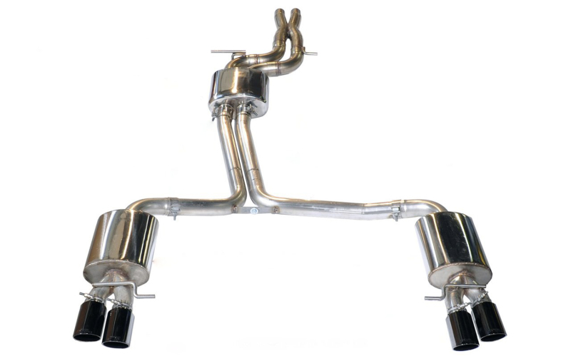 AWE Tuning Touring Edition Exhaust - Diamond Black Tips (90mm) for Audi B8 / B8.5 S4 3.0T