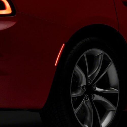 Raxiom for 2015-2023 Dodge Charger Excluding Widebody Axial LED Side Marker Lights Front and Rear- Smoked - Image 4