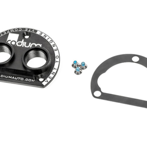Radium Engineering VTA to VTE Competition Catch Can Adapter - 10AN Orb Ports