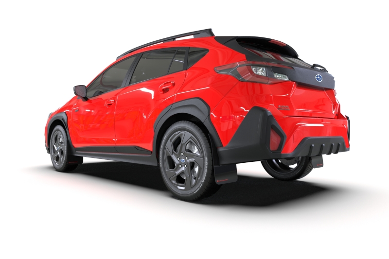 Rally Armor 24-26 Subaru Crosstrek Black UR Mud Flap Red Logo - Image 2