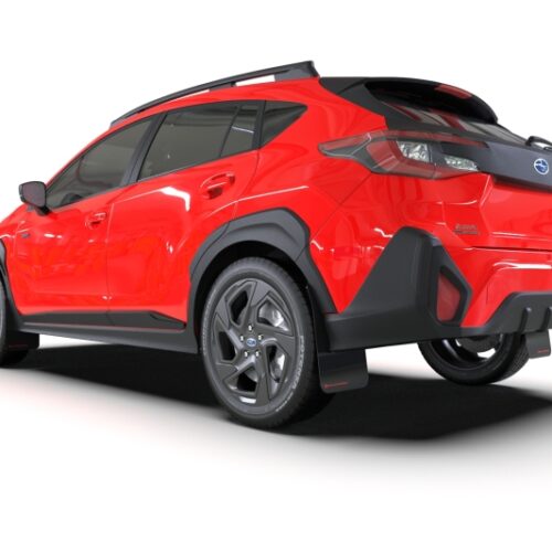 Rally Armor 24-26 Subaru Crosstrek Black UR Mud Flap White Logo - Image 5