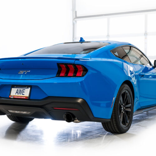 AWE Tuning Exhaust w/ Dual Diamond Black Tips for 2024 Ford Mustang GT Fastback S650 RWD Touring Catback - Image 5