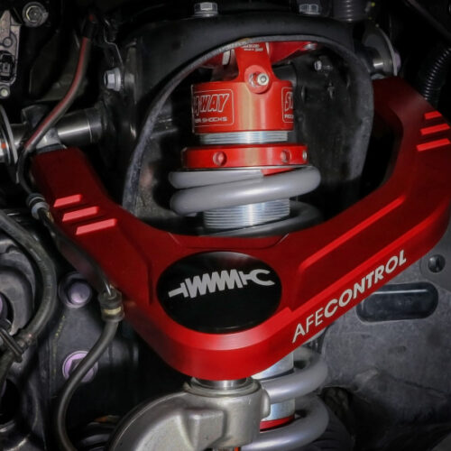 aFe Power Control 05-23 Toyota Tacoma Upper Control Arms - Red Anodized Billet Aluminum - Image 6