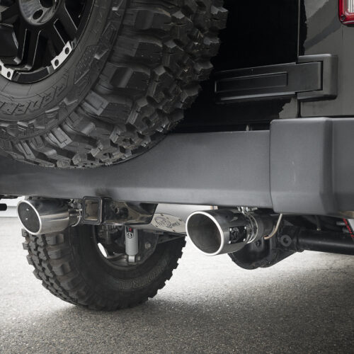 aFe Power Rebel Series 2.5in 409 SS Axle-Back Exhaust w/Polished Tips 07+ Jeep Wrangler (JK) V6 3.6L/3.8L - Image 7