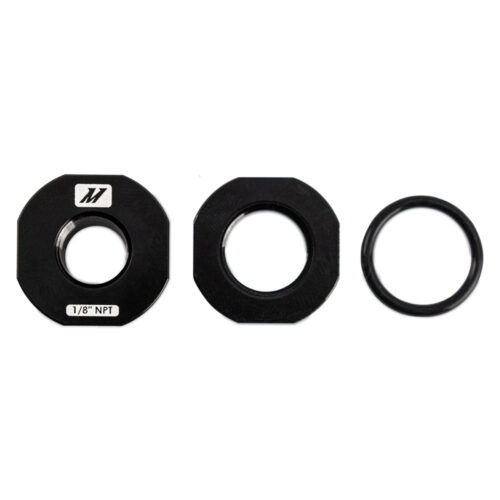 Mishimoto 1/8in NPT CNC-Machined Nozzle Mount Adapter - Black - Image 2