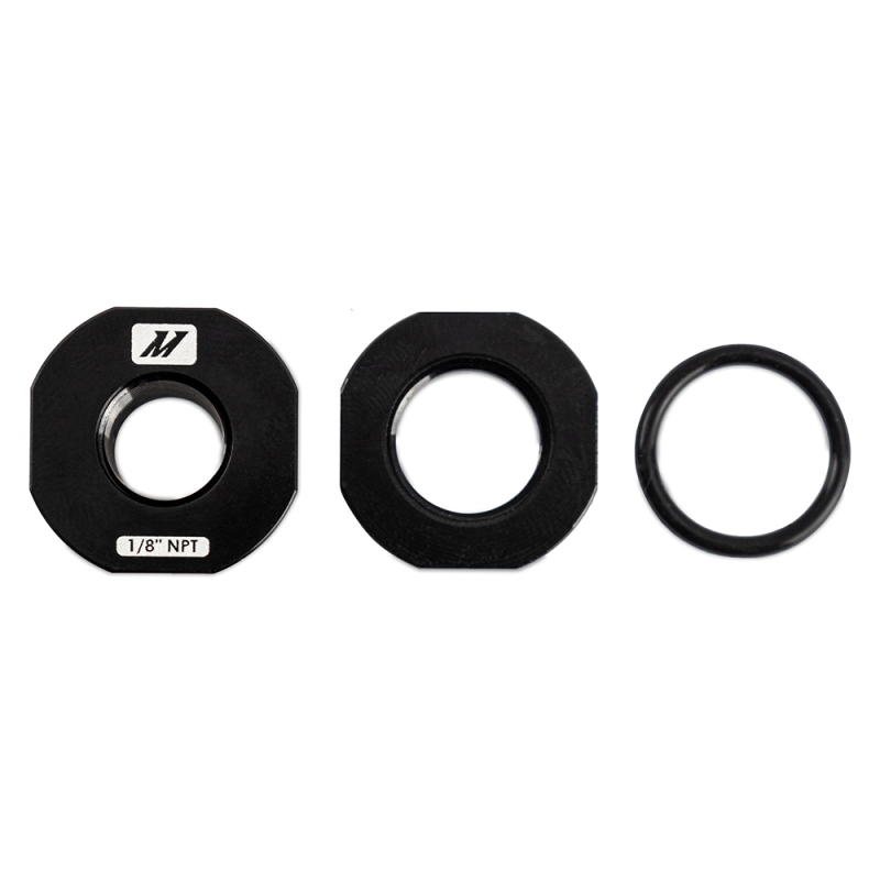 Mishimoto 1/8in NPT CNC-Machined Nozzle Mount Adapter - Black - Image 2