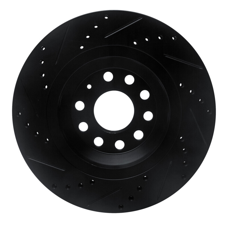 DFC 06-25 Audi S3 (USA/Canada) Rear Right Drilled & Slotted Black Brake Rotor - Image 5