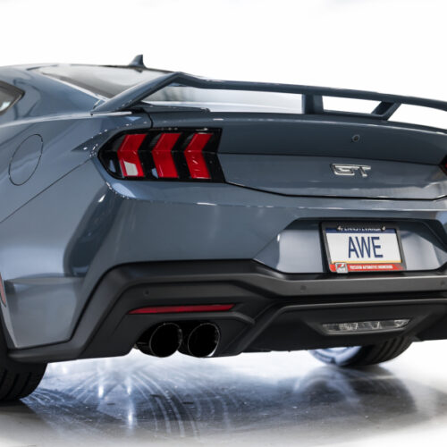 AWE Tuning SwitchPath Cat-Back Exhaust w/ Quad Diamond Black Tips for AWE 2024 Ford Mustang GT Fastback S650 RWD - Image 9