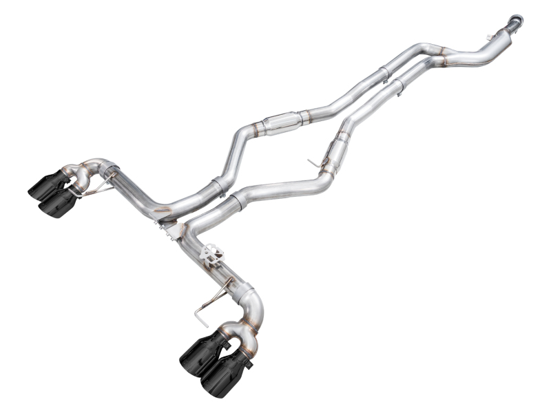 AWE Tuning Track Edition Exhaust - Diamond Black Tips for 22-26 BMW M240i (G42)