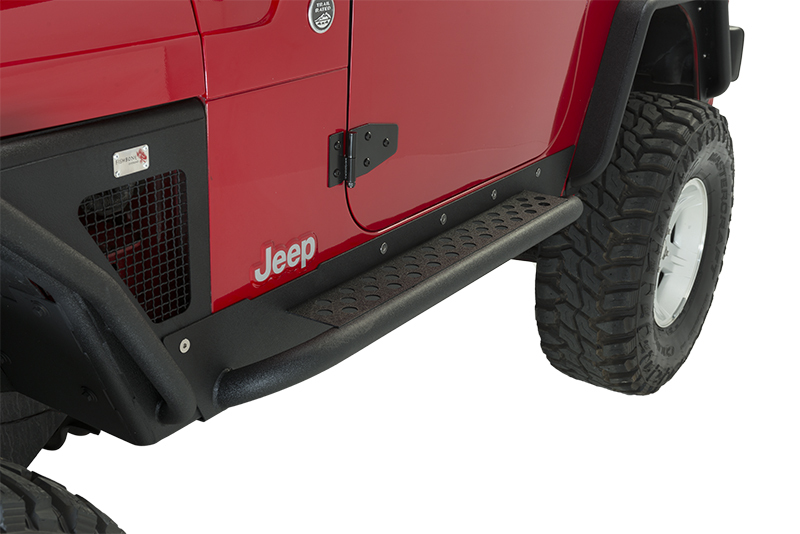 Fishbone Offroad FB23028 97-06 Jeep Wrangler TJ Steel Rock Slider - Black Textured Powdercoat - Image 8