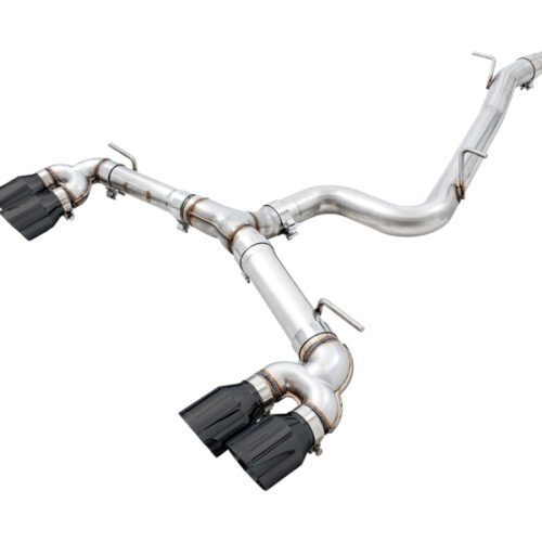 AWE Tuning Track Edition Exhaust - Diamond Black Tips (102mm) for 15-17 Volkswagen Golf R MK7