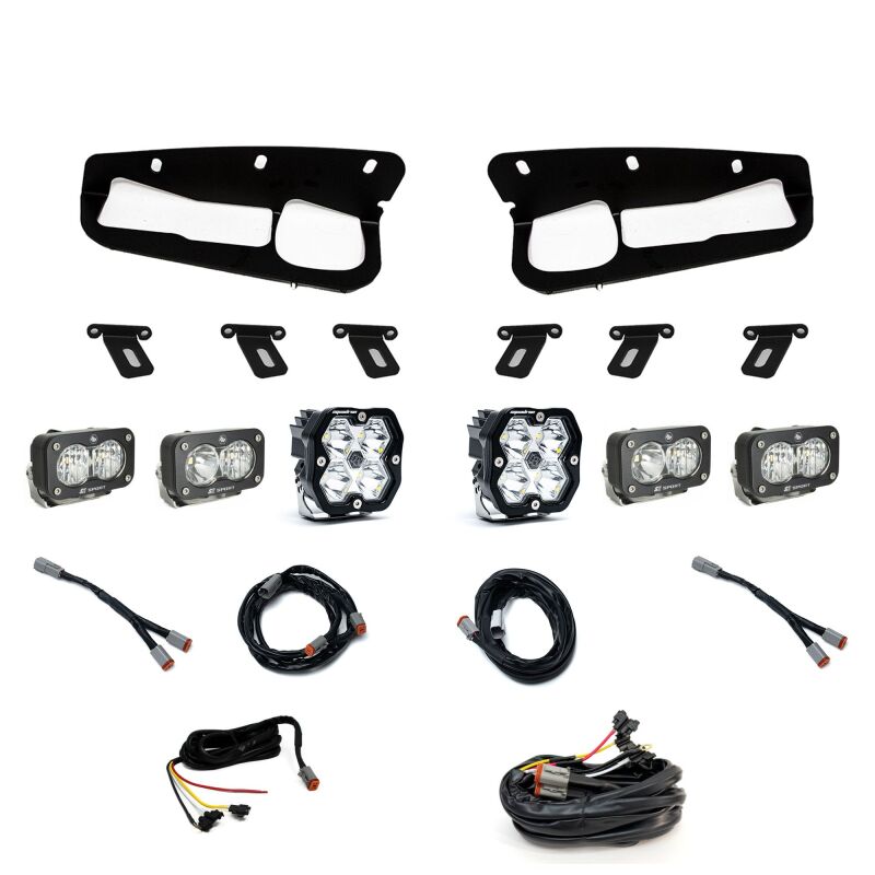 Baja Designs for 21-25 Ford Bronco Squadron 2.0 (Spot) / S2 Sport D/C & W/C FPK Steel Bumper w/UP -Clear