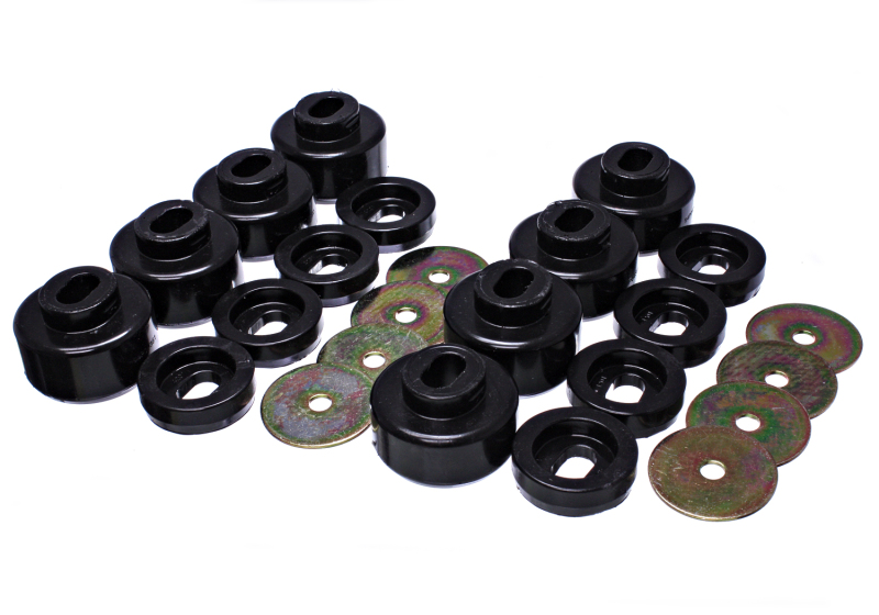 Energy Suspension 3.4162G 07-10 Chevy K2500/3500HD Body Mount Set - Black - Image 4