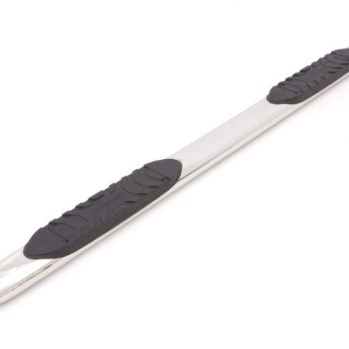 Alternative view of Lund 23791007 01-13 Chevy Silverado 1500 Crew Cab 5in. Curved Oval SS Nerf Bars - Polished