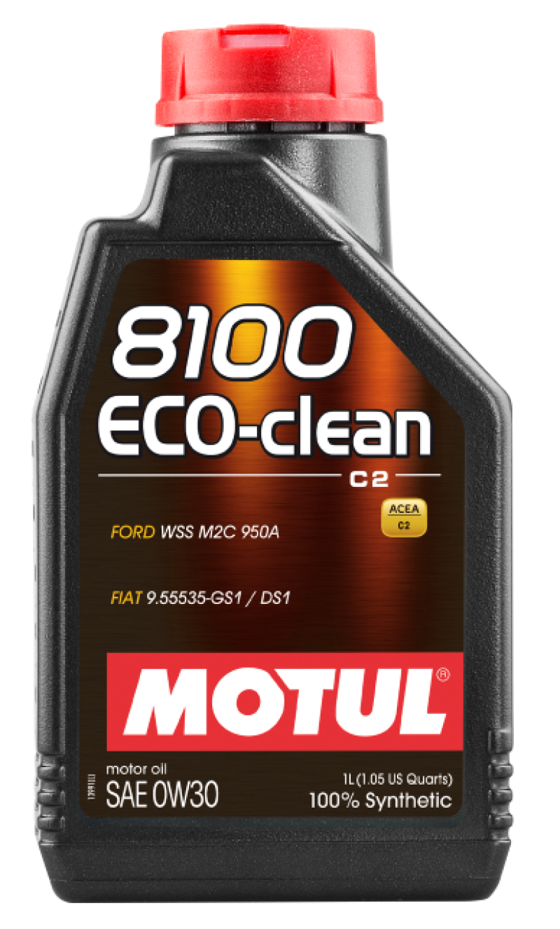 Motul 1L Synthetic Engine Oil 8100 Eco-Clean 0W30 12X1L - C2/API SM/ST.JLR 03.5007 - 1L - Image 2