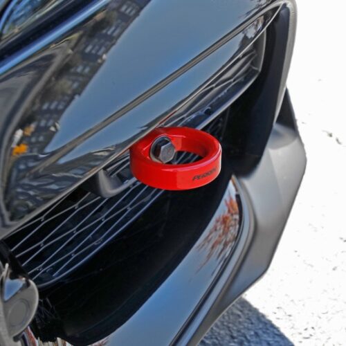 PERRIN 20-25 Toyota Supra Tow Hook Kit (Front) - Red - Image 5