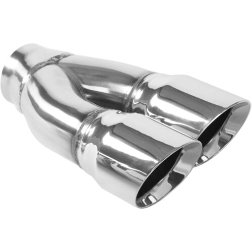 MagnaFlow 35227 Tip Stainless Double Wall Round Dual Outlet Polished 3in DIA 2.25in Inlet 9.75in Length - Image 10