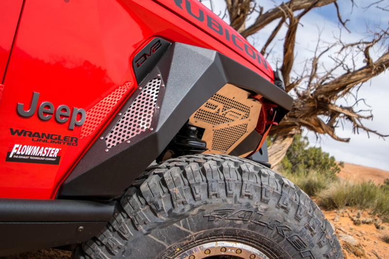 DV8 Offroad FDJL-01 2018+ Jeep Wrangler JL Armor Fenders w/ LED Turn Signal Lights - Image 2