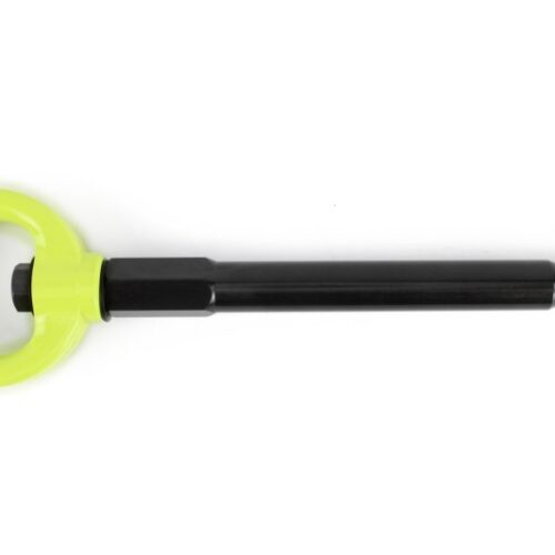 PERRIN 08-14 Subaru WRX & STI / 08-11 Impreza / 05-09 Legacy Tow Hook Kit (Front) - Neon Yellow - Image 3