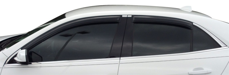 AVS 94362 13-15 Chevy Malibu Ventvisor Outside Mount Window Deflectors 4pc - Smoke - Image 4